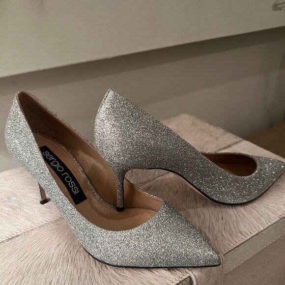 Sergio Rossi Pumps - Godiva Silver Glitter - Picture 2 of 8